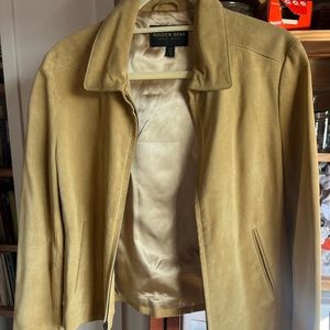 Vintage Leather Suede Jacket Tan